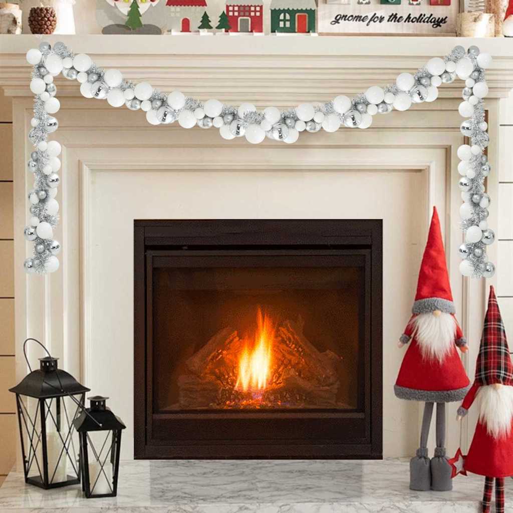 Julekulenisse Hvit Og Sølv 186 Cm Polystyren