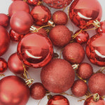 Julekule Sett Med 150 Led 61 Pcs Rød Plast