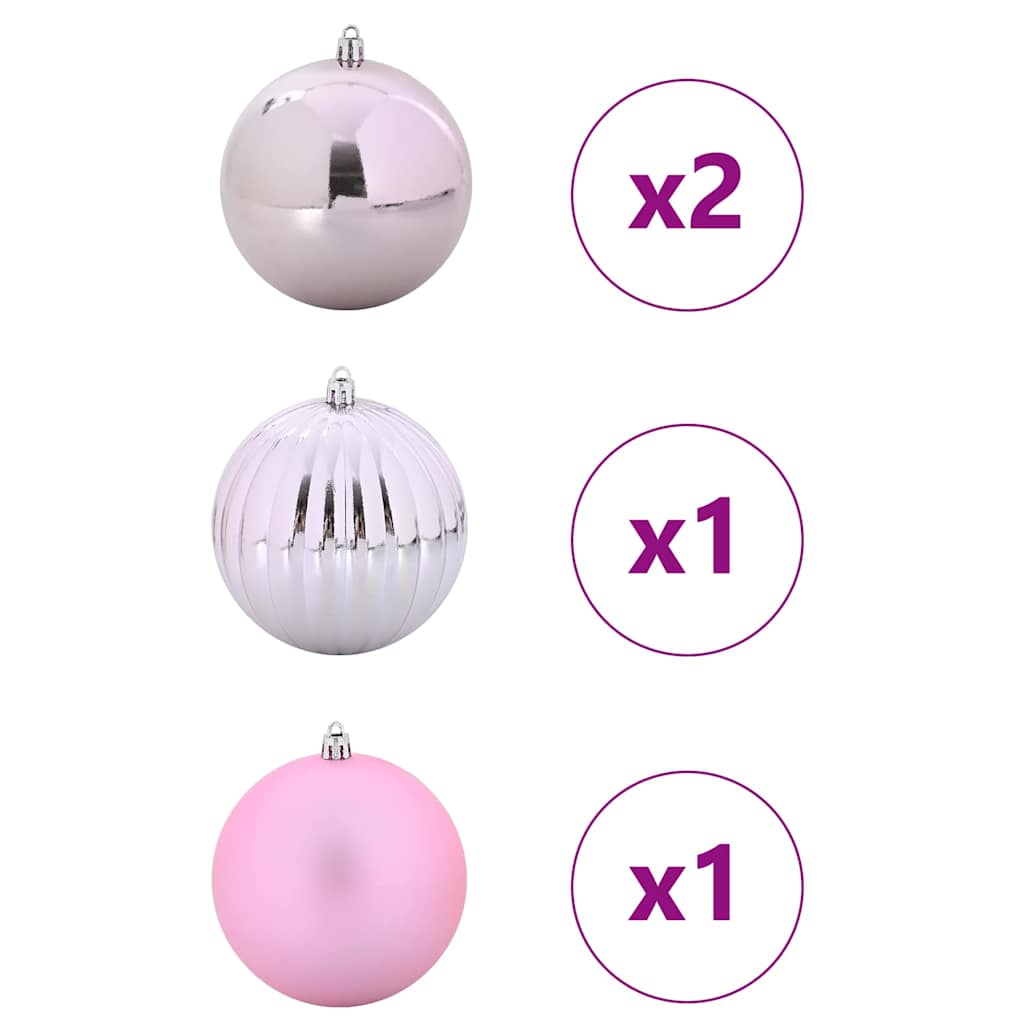 Julekule Sett 4 Pcs Rosa Xxl