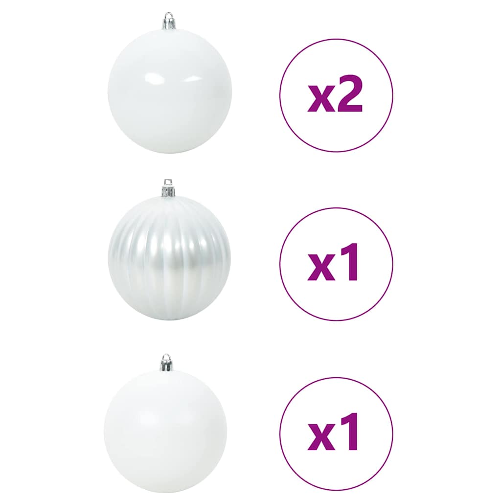 Julekule Sett 4 Pcs Hvit Xxl