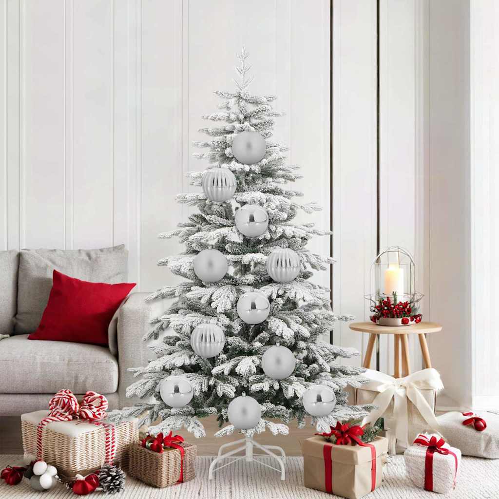 Julekule Sett 9 Pcs Sølv Xl