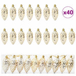 Julefuru Kongleball 40 Pcs Gull