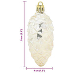 Julefuru Kongleball 40 Pcs Champagne Plast