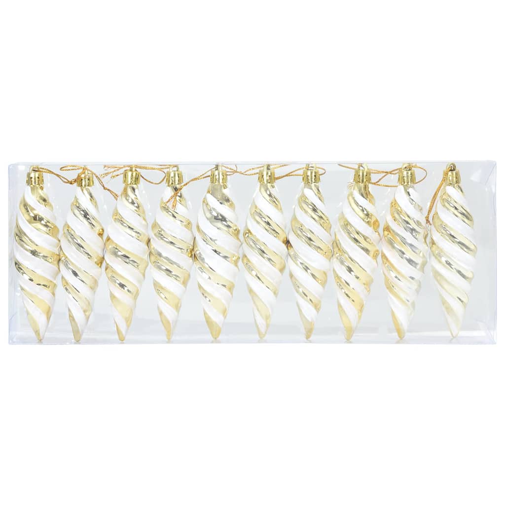 Jule Spiralformet Kule 40 Pcs Gull Plast