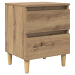 Sengeskap Med Skuff Artisan Eik 40 X 35 X 50 Cm Konstruert Tre