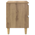 Sengeskap Med Skuff Artisan Eik 40 X 35 X 50 Cm Konstruert Tre
