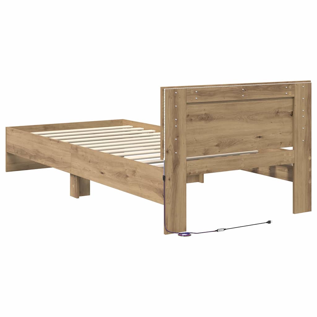 Sengestamme Artisan Eik 90 X 200 Cm Konstruert Tre