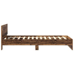 Sengestamme Med Hodegjerde Gamle Tre 90 X 190 Cm Konstruert Tre