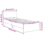 Sengestamme Artisan Eik 75 X 190 Cm Konstruert Tre