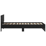 Sengestamme Med Hodegjerde Svart Eik 75 X 190 Cm Konstruert Tre