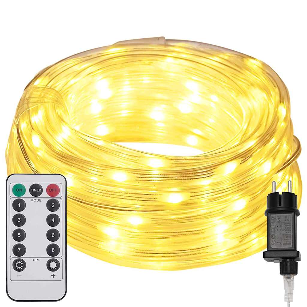 Lyskabel Med 120 Led Varmhvit 5 M Pvc