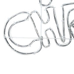 Jule Skilt Med 240 Led Flerfarget 100 X 50 Cm Pvc