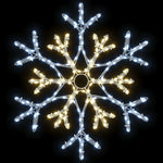 Jule Snøfnugg Med 180 Led Varmhvit 56 X 49 X 0.7 Cm Pvc