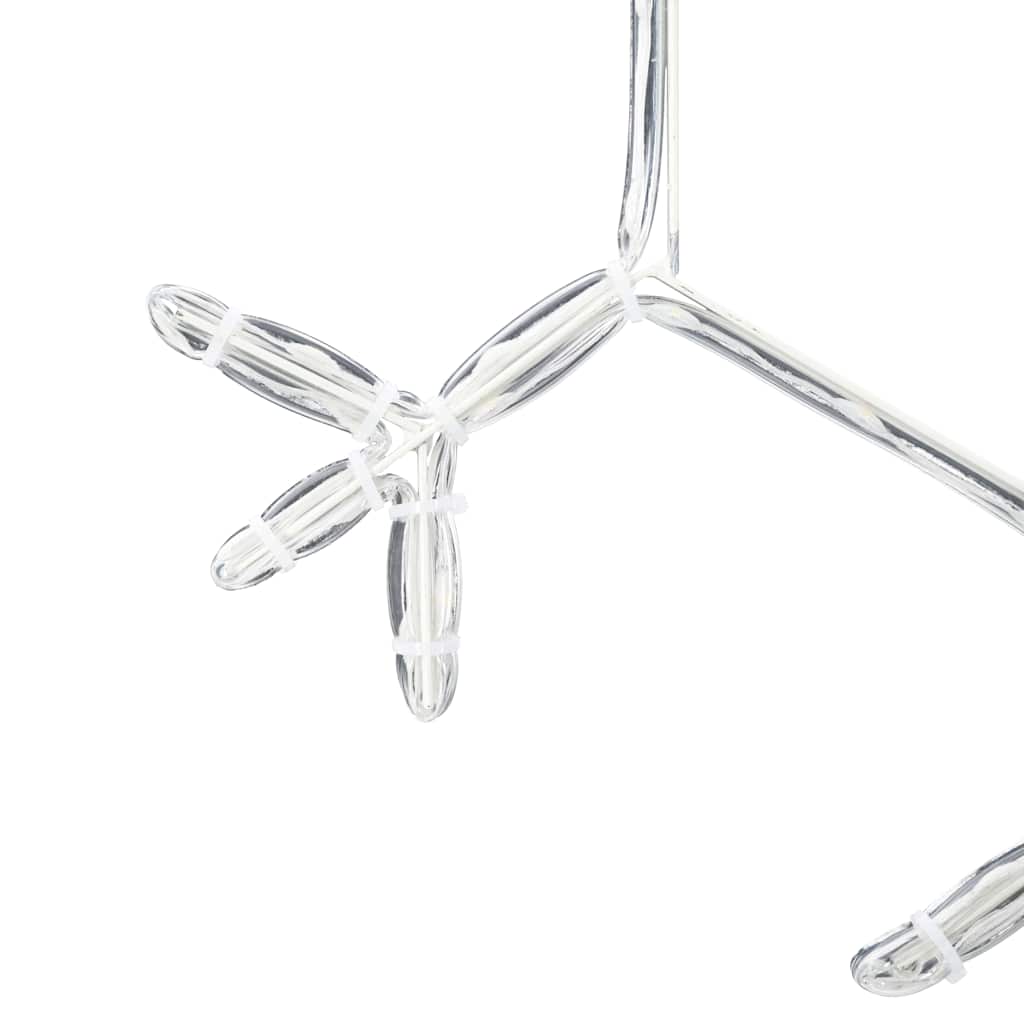 Jule Snøfnugg Med 252 Led Varmhvit 45 X 38 Cm Pvc