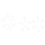 Jule Snøfnugg Med 252 Led Varmhvit 45 X 38 Cm Pvc