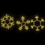 Jule Snøfnugg Med 252 Led Varmhvit 45 X 38 Cm Pvc