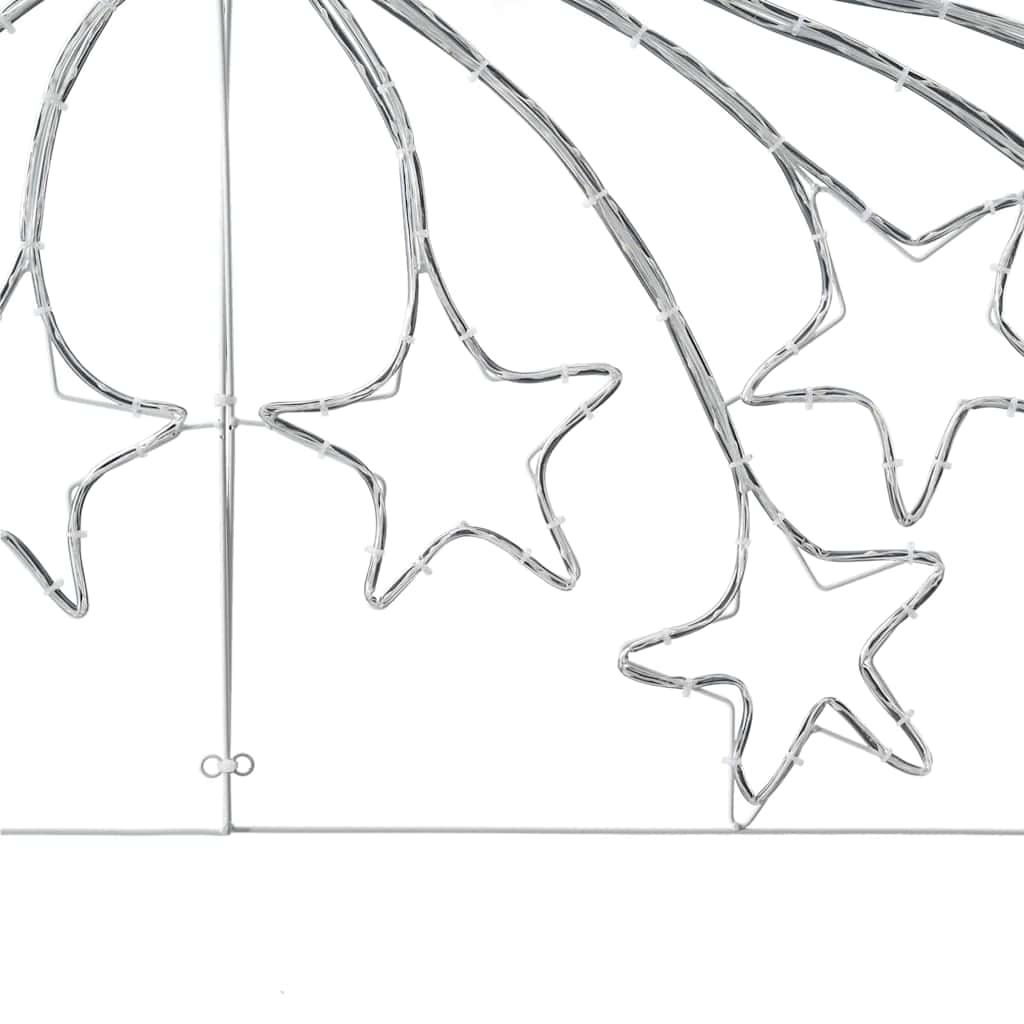 Juletre Stjerne Med 432 Led Flerfarget 180 X 57 Cm Pvc