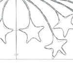 Juletre Stjerne Med 432 Led Flerfarget 180 X 57 Cm Pvc