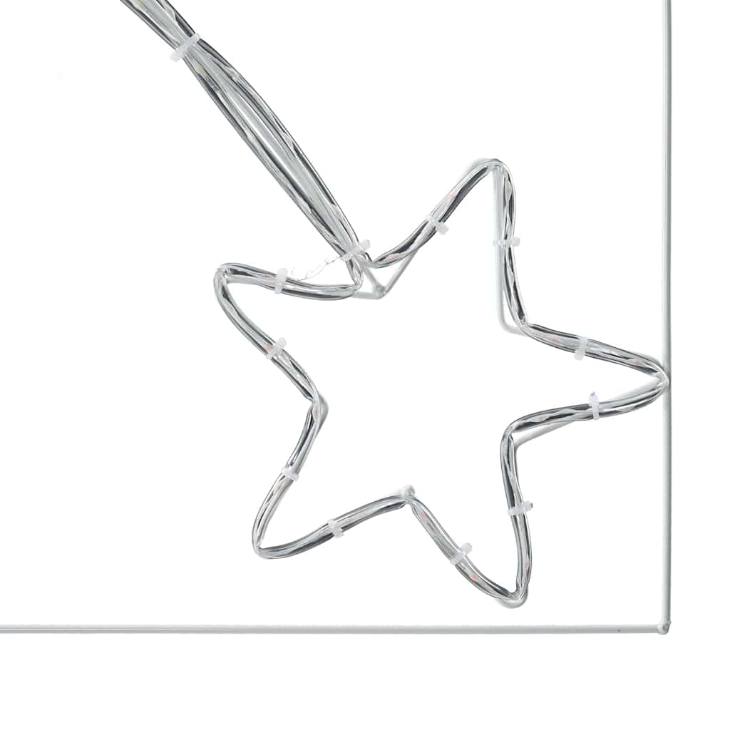 Juletre Stjerne Med 432 Led Flerfarget 180 X 57 Cm Pvc