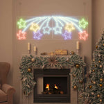 Juletre Stjerne Med 432 Led Flerfarget 180 X 57 Cm Pvc