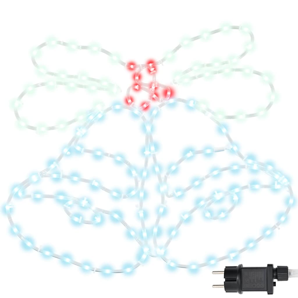 Juleklokke Med 144 Led Flerfarget 56 X 46 Cm Pvc