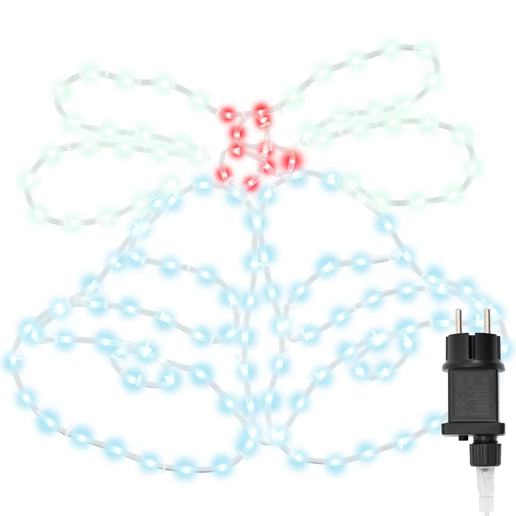 Juleklokke Med 144 Led Flerfarget 56 X 46 Cm Pvc