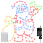 Julemann Lys Med 168 Led Flerfarget 58.5 X 60 X 1.3 Cm Jern