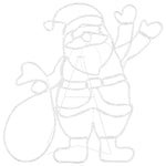 Julemann Lys Med 168 Led Flerfarget 58.5 X 60 X 1.3 Cm Jern