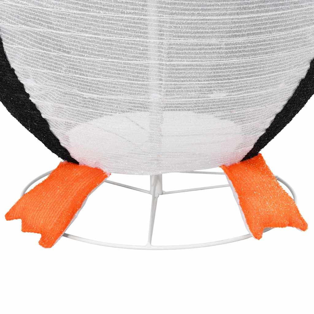 Snø Pingvin Figur Med 600 Led Varmhvit 78 X 88 X 180 Cm Stoff