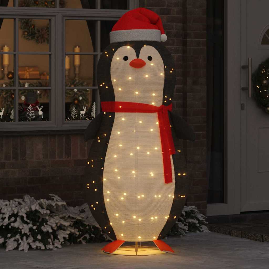 Snø Pingvin Figur Med 600 Led Varmhvit 78 X 88 X 180 Cm Stoff