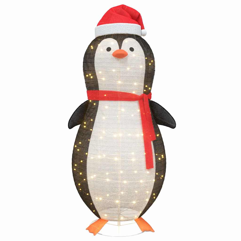 Snø Pingvin Figur Med 600 Led Varmhvit 78 X 88 X 180 Cm Stoff
