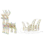 Reinsdyr Trekke Slede Varmhvit 30 X 12 X 54.5 Cm Pet