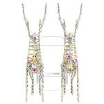 Reinsdyr Trekke Slede Varmhvit 30 X 12 X 54.5 Cm Pet