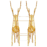 Reinsdyr Trekke Slede Med 160 Led Varmhvit 30 X 12 X 55 Cm Pet