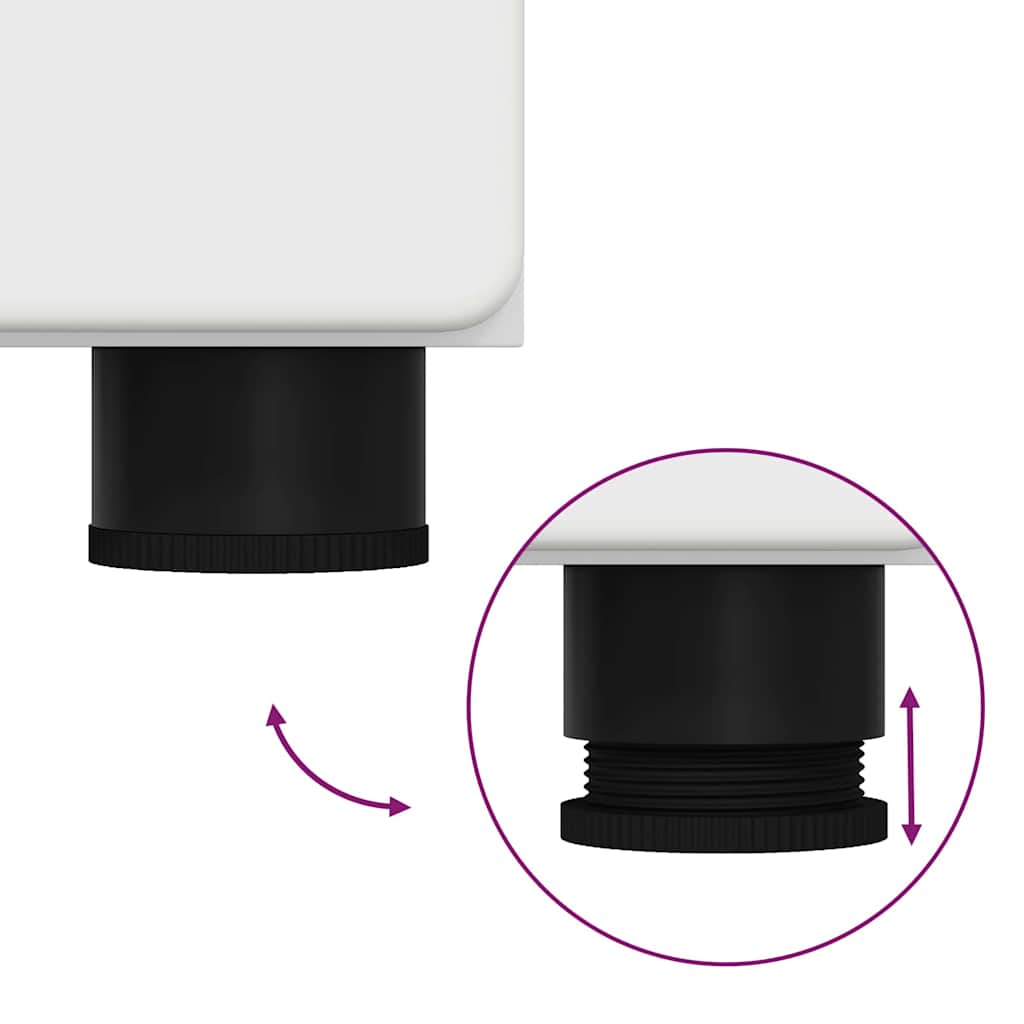 Høyskap Med Hylle Med Dør Hvit 60 X 35 X 182 Cm Konstruert Tre