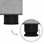 Høyskap Med Hylle Betonggrå 60 X 35 X 182 Cm Konstruert Tre