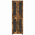 Høyskap Med Hylle Røkt Eik 60 X 35 X 182 Cm Konstruert Tre