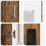 Høyskap Med Hylle Gammelt Tre 60 X 35 X 182 Cm Konstruert Tre