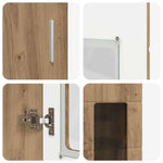 Høyskap Med Hylle Artisan Eik 60 X 35 X 182 Cm Konstruert Tre