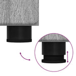 Høyskap Med Hylle Grå Sonoma 60 X 35 X 182 Cm Konstruert Tre