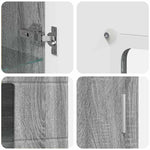 Tv-Benksett Med Skuff Med Hylle Grå Sonoma Konstruert Tre