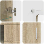 Tv-Benksett Med Skuff Med Hylle Sonoma Eik Konstruert Tre