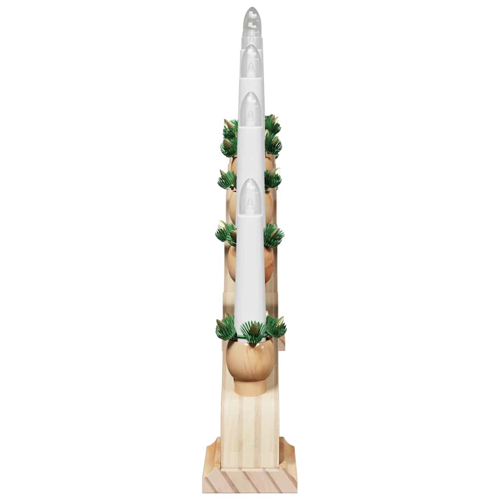 Julelys Bue Med 10 Led Lys 3 Pcs Brun 47 X 5 X 29 Cm