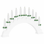Julelys Bue Med 10 Led Lys 3 Pcs Hvit 47 X 5 X 29 Cm