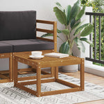 Utebord Solid Akasietre Naturlig 59 X 59 X 37 Cm