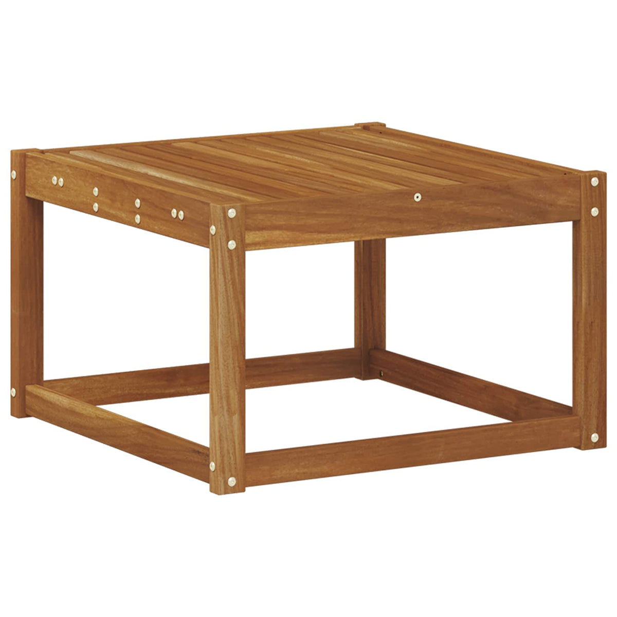 Utebord Solid Akasietre Naturlig 59 X 59 X 37 Cm