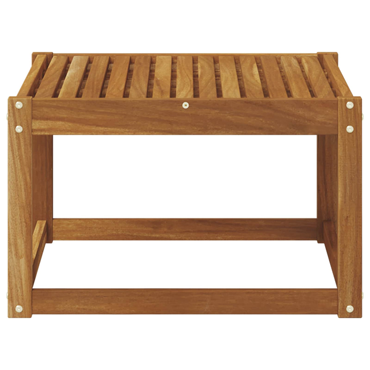 Utebord Solid Akasietre Naturlig 59 X 59 X 37 Cm