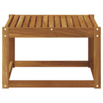 Utebord Solid Akasietre Naturlig 59 X 59 X 37 Cm