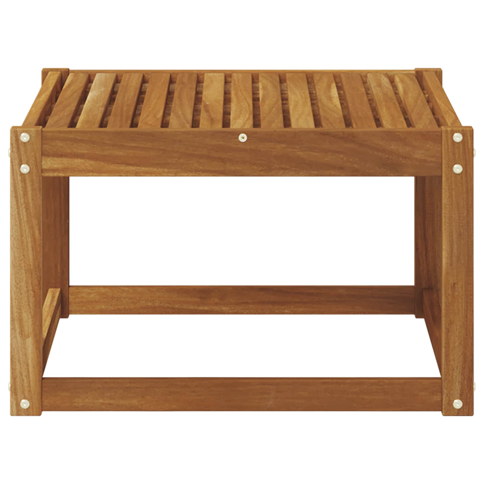Utebord Solid Akasietre Naturlig 59 X 59 X 37 Cm