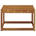 Utebord Solid Akasietre Naturlig 59 X 59 X 37 Cm